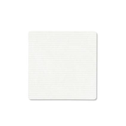 Podtácek SQUARE CORDUROY 10 x 10 cm, čistá bílá, kůže, LIND DNA