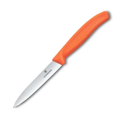 Ořezávací nůž SWISS CLASSIC 10 cm, oranžová, plast, Victorinox