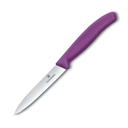 Ořezávací nůž SWISS CLASSIC 10 cm, fialová, plast, Victorinox