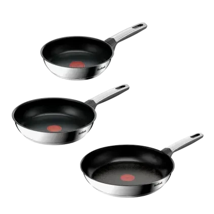 Sada pánví EMOTION+ 20 + 24 + 28 cm, sada 3 ks, titan, Tefal
