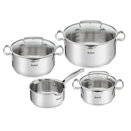 Sada hrnců DUETTO+, sada 7 ks, nerez, Tefal