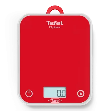 Digitální kuchyňská váha OPTISS BC50U3V0, červená, Tefal
