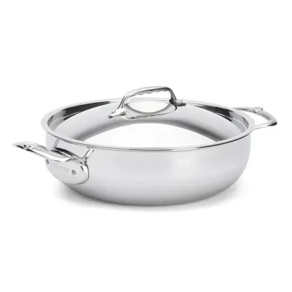 Hluboká pánev AFFINITY 28 cm, s poklicí, nerezová, de Buyer