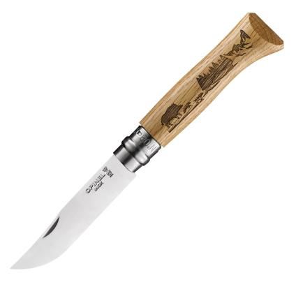 Kapesní nůž N°08 ANIMALIA WILD BOAR 8,5 cm, dubové dřevo, Opinel