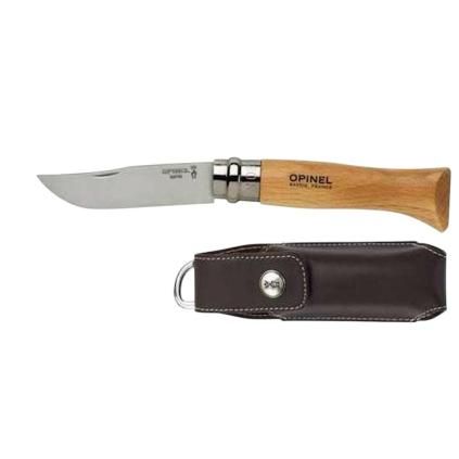Kapesní nůž N°08 8,5 cm, bukové dřevo, s pouzdrem, Opinel