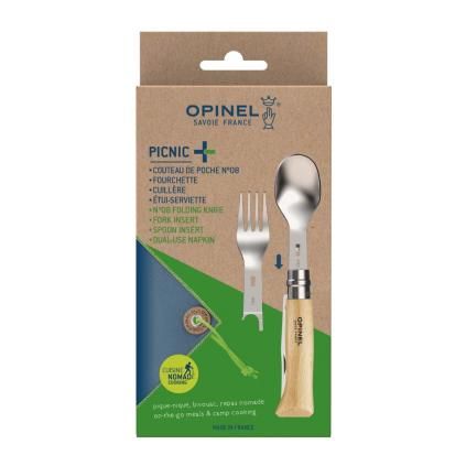 Sada cestovních příborů PICNIC +, sada 4 ks, Opinel