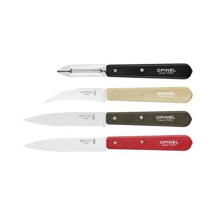 Sada nožů ESSENTIELS LOFT, sada 4 ks, vícebarevná, habrové dřevo, Opinel