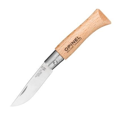 Kapesní nůž N°03 4 cm, přírodní, bukové dřevo, Opinel