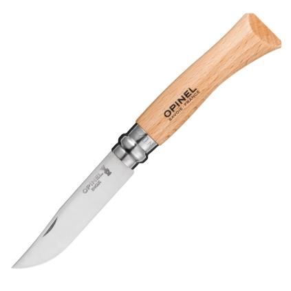 Kapesní nůž N°07 8 cm, přírodní, bukové dřevo, Opinel