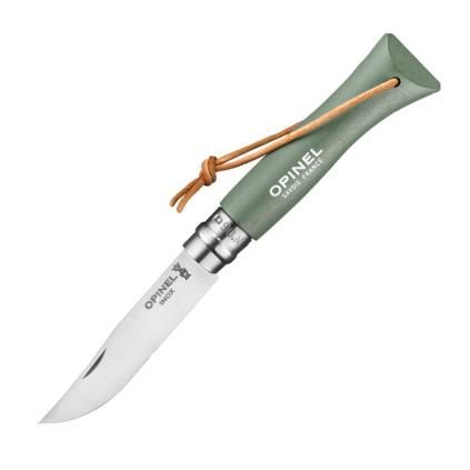 Kapesní nůž N°06 BUSHWACKER 7 cm, šalvějová, habrové dřevo, Opinel