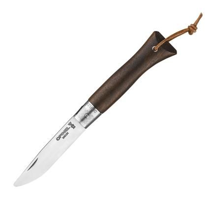 Kapesní nůž NÉO6 OPIFLEX 7 cm, hnědá, černý ořech, Opinel