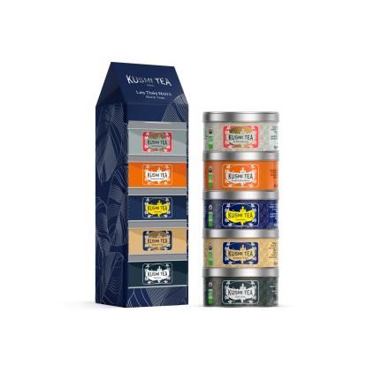 Dárková sada čajů BLACK TEAS, 5 x 20 g plechovka, Kusmi Tea