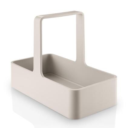 Dřezový organizér 21 x 11 cm, písková, plast, Eva Trio