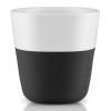 Termošálky na espresso 80 ml 2 kusy karbonově černé Eva Trio
