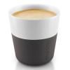 Termošálky na espresso 80 ml 2 kusy karbonově černé Eva Trio