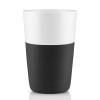 Termohrnky na café latte 360 ml 2 kusy karbonově černé Eva Trio