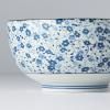 Jídelní miska BLUE DAISY 16 cm, 800 ml, modrá, keramika, MIJ