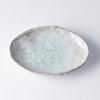 Servírovací talíř AQUA SPLASH 20 x 14 cm, ovál, modrá, MIJ