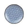 Jídelní talíř HERRINGBONE INDIGO IKAT 23 cm, MIJ