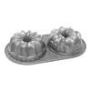 Forma na 2 malé bábovky Duet Bundt® stříbrná Nordic Ware