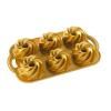 Forma na bábovičky HERITAGE BUNDLETTE BUNDT, na 6 ks, zlatá, Nordic Ware