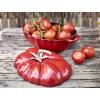 Hrnec 25 cm, 3 l, tvar rajčete, višňová, litina, Staub