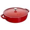 Kastrol CHISTERA 24 cm, 2,4 l, višňová, litina, Staub