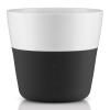 Termohrnky na kávu Lungo 230 ml 2 kusy karbonově černé Eva Trio