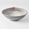 Jídelní miska AKANE GREY 24/22 cm, nepravidelná, MIJ