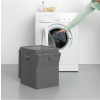 stohovatelny kos na pradlo brabantia tmave sedy melir 35 l 7