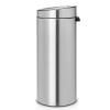 dotykovy odpadkovy kos otiskuvzdorny touch bin new brabantia matny ocelovy 30 l 2