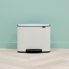pedalovy odpadkovy kos bo brabantia bily 11 23 l 8