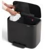 pedalovy odpadkovy kos bo brabantia matny cerny 11 23 l 12