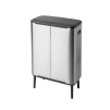Dotykový odpadkový koš BO TOUCH BIN 2 x 30 l, matná ocelová, Brabantia