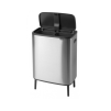 Dotykový odpadkový koš BO TOUCH BIN 2 x 30 l, matná ocelová, Brabantia