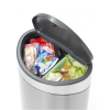 dotykovy odpadkovy kos otiskuvzdorny touch bin new brabantia matny ocelovy 10 23 l 6