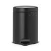 178931 pedalovy odpadkovy kos newlcon brabantia matny cerny 5 l 1