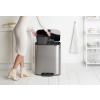 pedalovy odpadkovy kos bo brabantia matny ocelovy 2 x 30 l 7