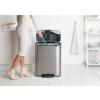 pedalovy odpadkovy kos bo brabantia matny ocelovy 2 x 30 l 9