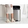 pedalovy odpadkovy kos bo brabantia matny ocelovy 2 x 30 l 10