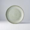 Jídelní talíř GREEN FADE 24 cm, s nepravidelným okrajem, zelená, MIJ