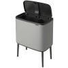 Dotykový odpadkový koš BO TOUCH BIN Brabantia 3 x 11 l minerální šedý 3