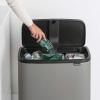 Dotykový odpadkový koš BO TOUCH BIN Brabantia 11 + 23 l minerální šedý 6