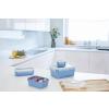 Dóza na potraviny MASTER SEAL COLOUR EDITION N1030810 , sada 4 ks, modrá, plast, Tefal