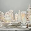 Svícen na čajovou svíčku URBANIA TIVOLI GLASSALEN, domeček, bílá, Kähler