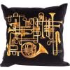 Dekorační polštář TOILETPAPER TRUMPETS 50 x 50 cm, černá, Seletti
