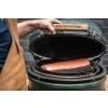 Gril na dřevěné uhlí M 38 cm,  + intEGGrovaný pojízdný stojan s držadlem, zelená, Big Green Egg