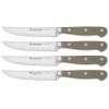 Steakový nůž CLASSIC COLOUR 12 cm, sada 4 ks, sametově ústřicová, WÜSTHOF