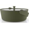 Napařovací nádoba do mikrovlnky GREEN TOOL 2 l, zelená, sklo/plast, Eva Trio