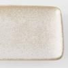 Servírovací talíř WHITE FADE 29,5 x 12 cm, béžová, keramika, MIJ